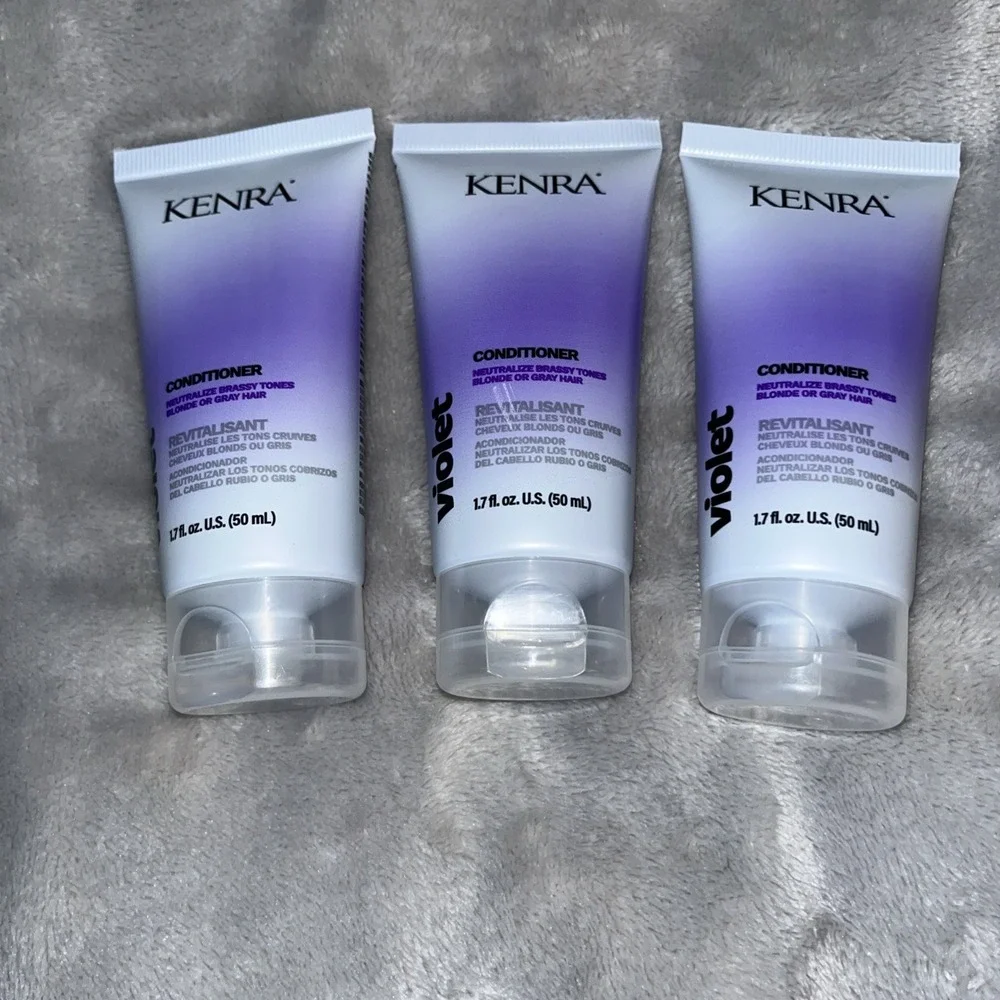 Kenra Violet 3xConditioner 1.7 oz Ea. Neutralize Brassy Tones BlondeGrey